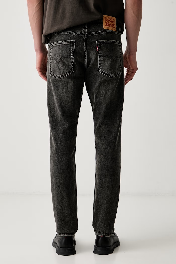 Odzież Levi's jeansy slim taper męskie 515 SLIM FIT STRAIGHT A7222 szary