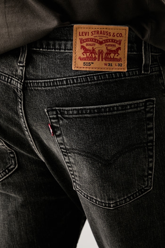 Levi's jeansy slim taper męskie 515 SLIM FIT STRAIGHT szary A7222