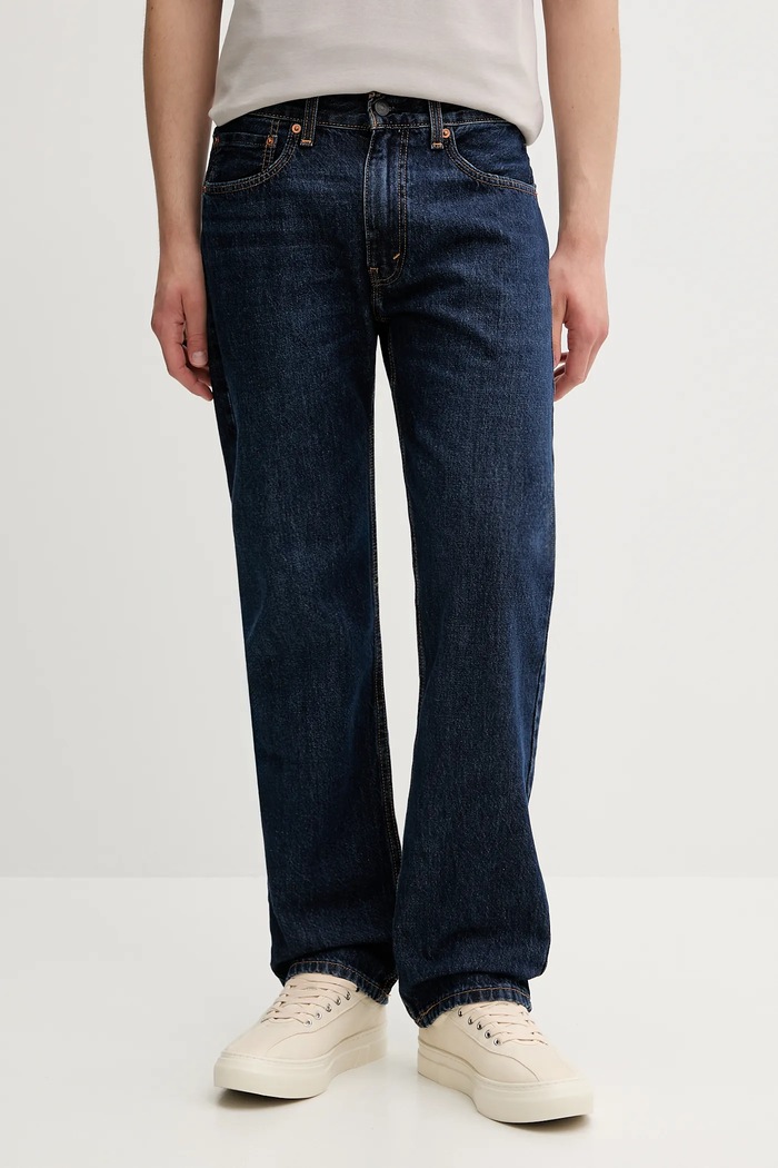 Levi's jeansy 555 RELAXED STRAIGHT granatowy A7223.0007