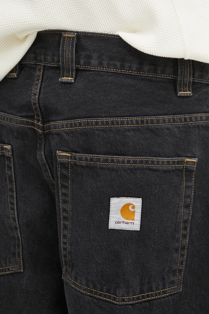 Τζιν παντελόνι Carhartt WIP Brandon μαύρο I035893.8906