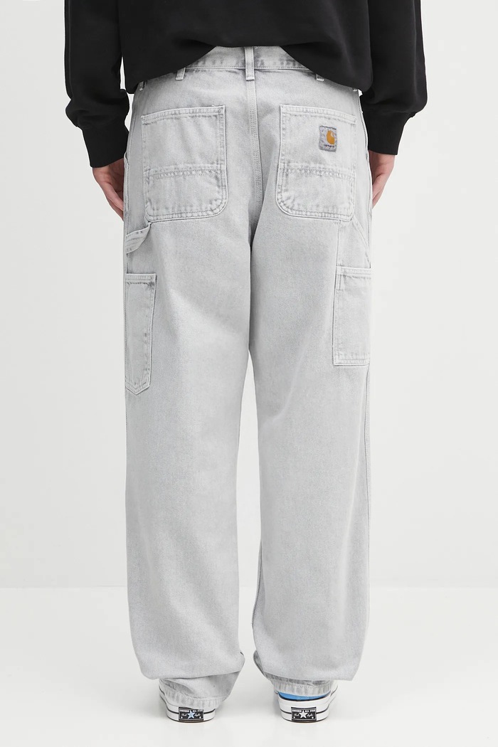Odzież Carhartt WIP jeansy Single Knee I035826.895F szary