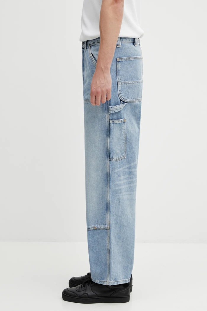 Carhartt WIP jeansy OG Double Knee I035797.01UR niebieski AW25