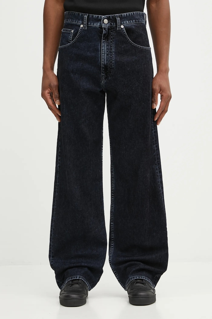 Τζιν παντελόνι MM6 Maison Margiela σκούρο μπλε SH2LA0042.M30039.900