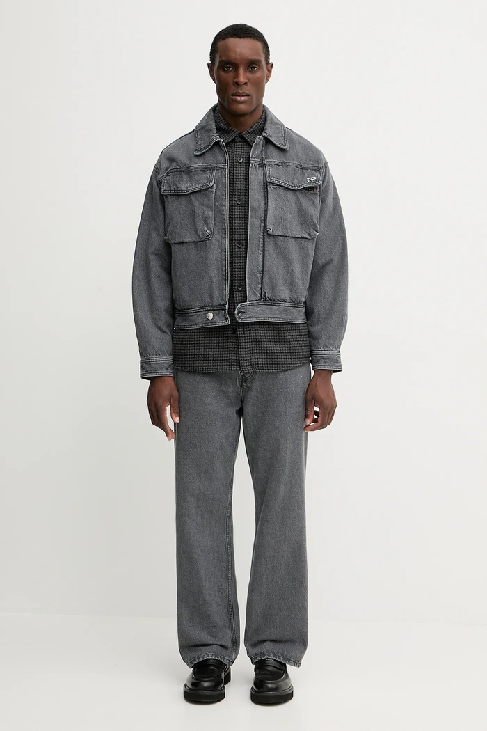 Džíny Filling Pieces Denim Washed 422550500260 šedá