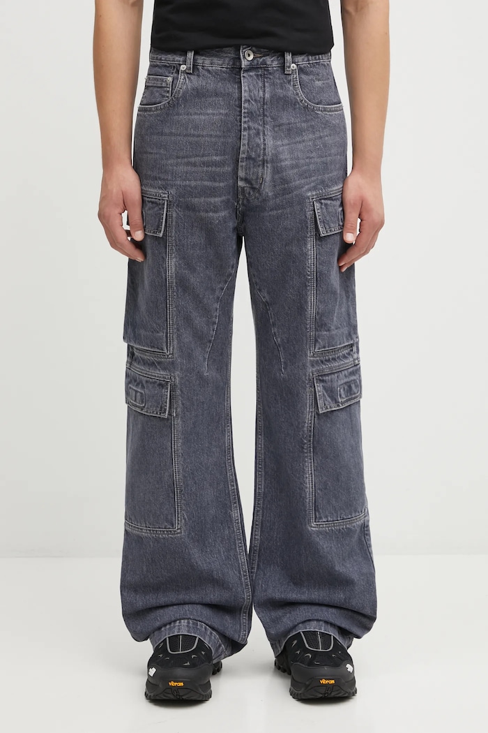Rick Owens DRKSHDW jeans Double Cargo blu DU02E7361.DGY