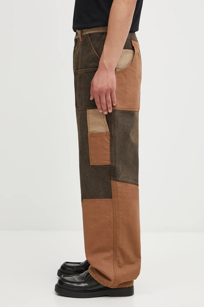 Τζιν παντελόνι Andersson Bell Patchwork Carpenter Wide-Leg apa839m καφέ AW25