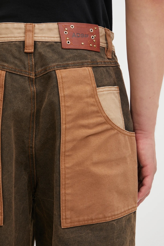 Τζιν παντελόνι Andersson Bell Patchwork Carpenter Wide-Leg apa839m καφέ