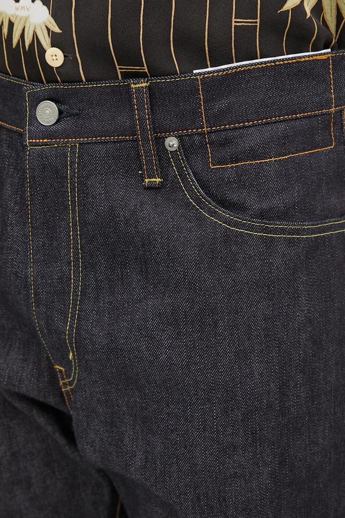 Visvim jeansy social sculpture granatowy 125105005004