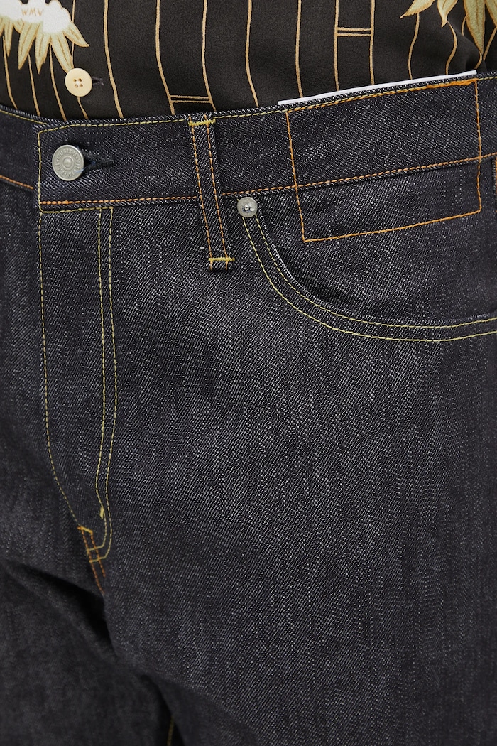 Visvim jeansy social sculpture granatowy 125105005004
