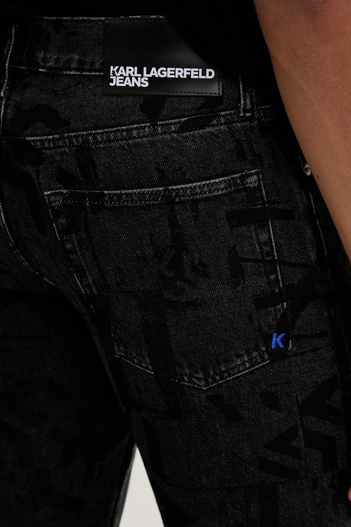 Blugi Karl Lagerfeld Jeans A4M10067 negru