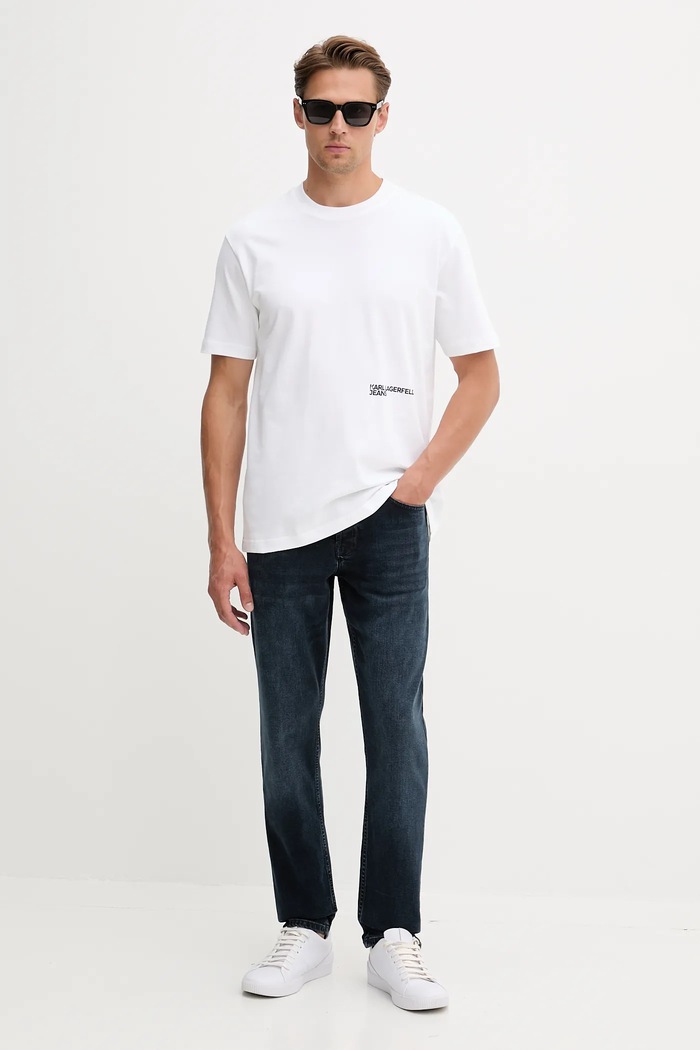 Karl Lagerfeld Jeans blugi A4M10140 bleumarin AW25