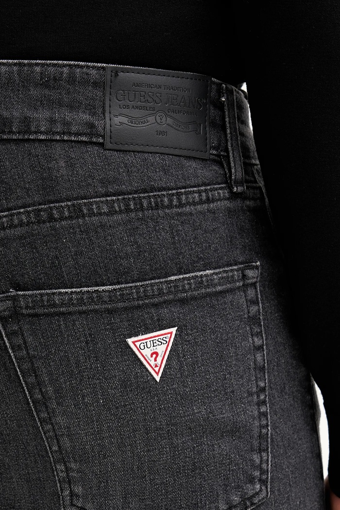 Τζιν παντελόνι Guess Jeans μαύρο M5BA1C.D5LW3