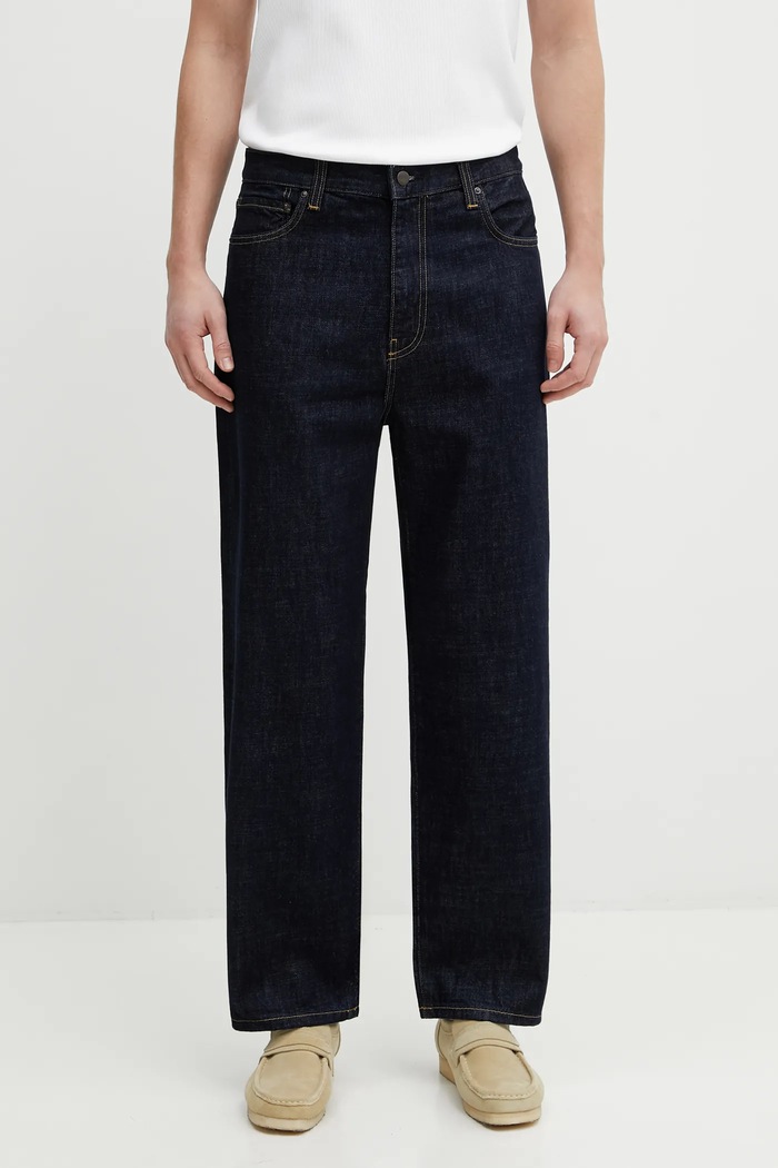 Джинси Carhartt WIP Aaron Pant темно-синій I035879.102