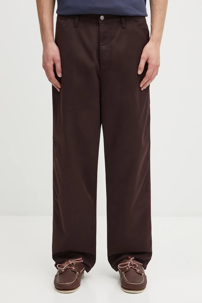 Džíny Carhartt WIP Simple Pant hnědá I034907.33H02