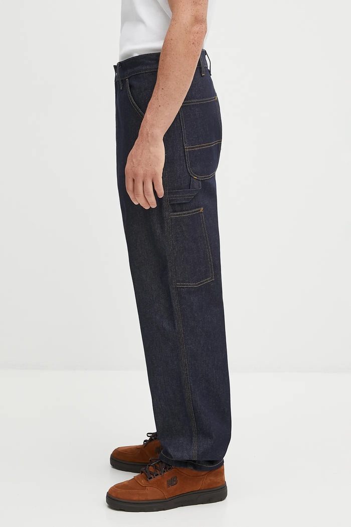 Traperice Carhartt WIP Single Knee Pant I032024.101 mornarsko plava SS26