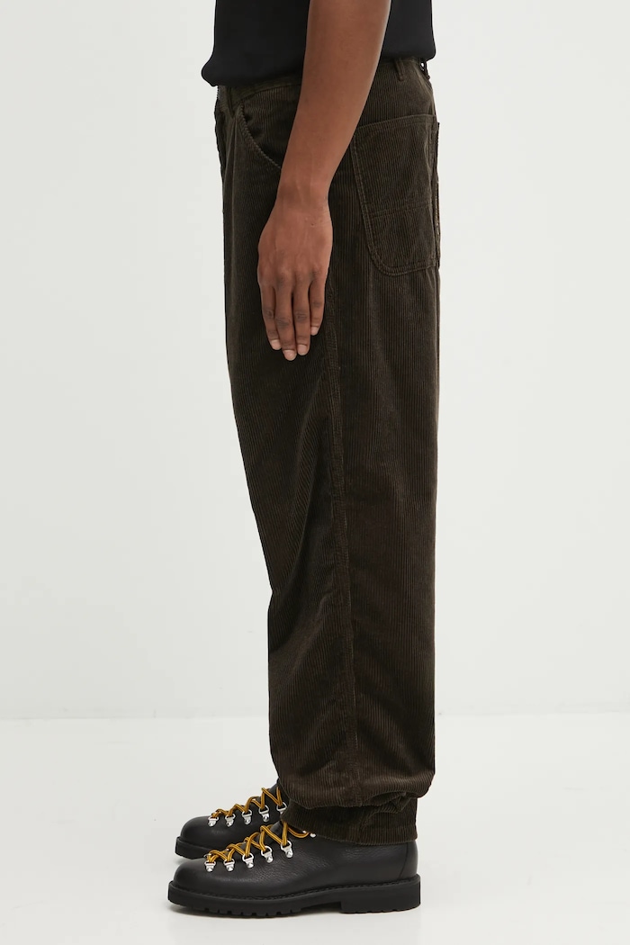Κοτλέ παντελόνι Carhartt WIP Simple Pant I027217.4702 πράσινο AW25