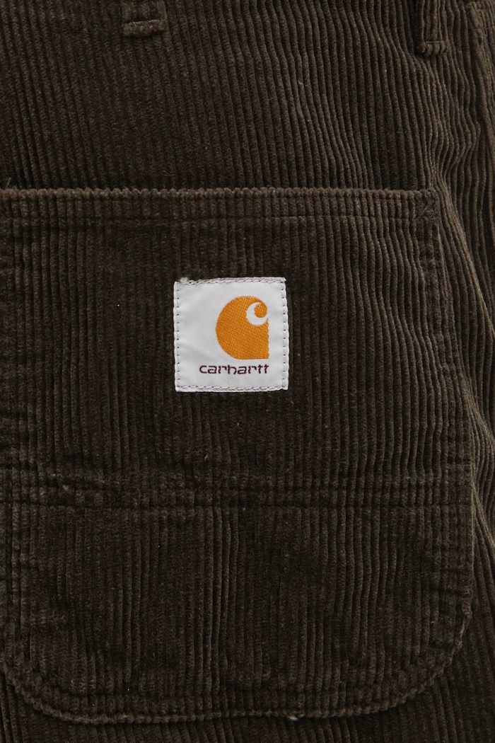 Κοτλέ παντελόνι Carhartt WIP Simple Pant πράσινο I027217.4702