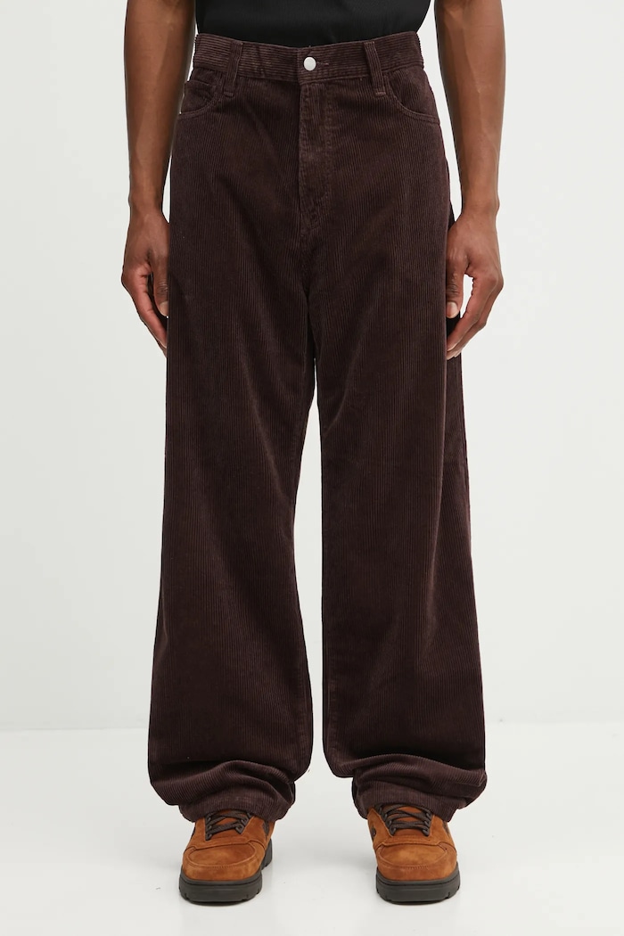 Βαμβακερό παντελόνι Carhartt WIP Landon Pant βαμβάκι καφέ I032297.33H02