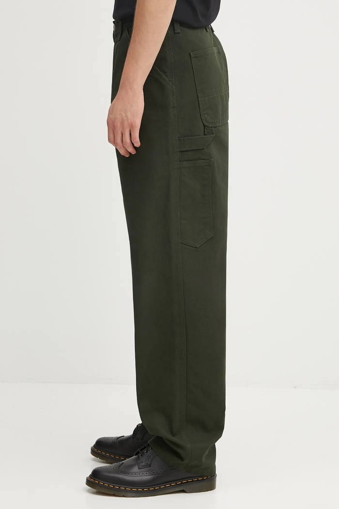 Džíny Carhartt WIP Single Knee Pant I031497.4902 zelená AW25