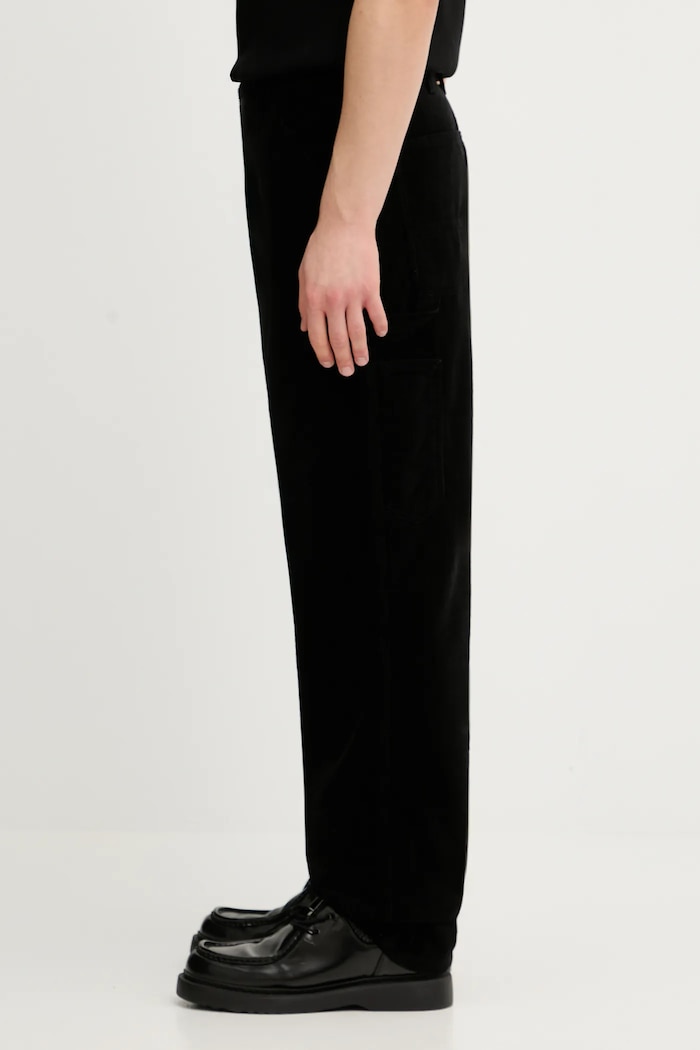 Carhartt WIP cotton trousers Single Knee Pant I028627.8902 black AW25