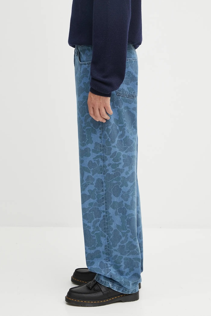 Бавовняні джинси Carhartt WIP Duck Landon Pant I033755.2I235 блакитний AW25