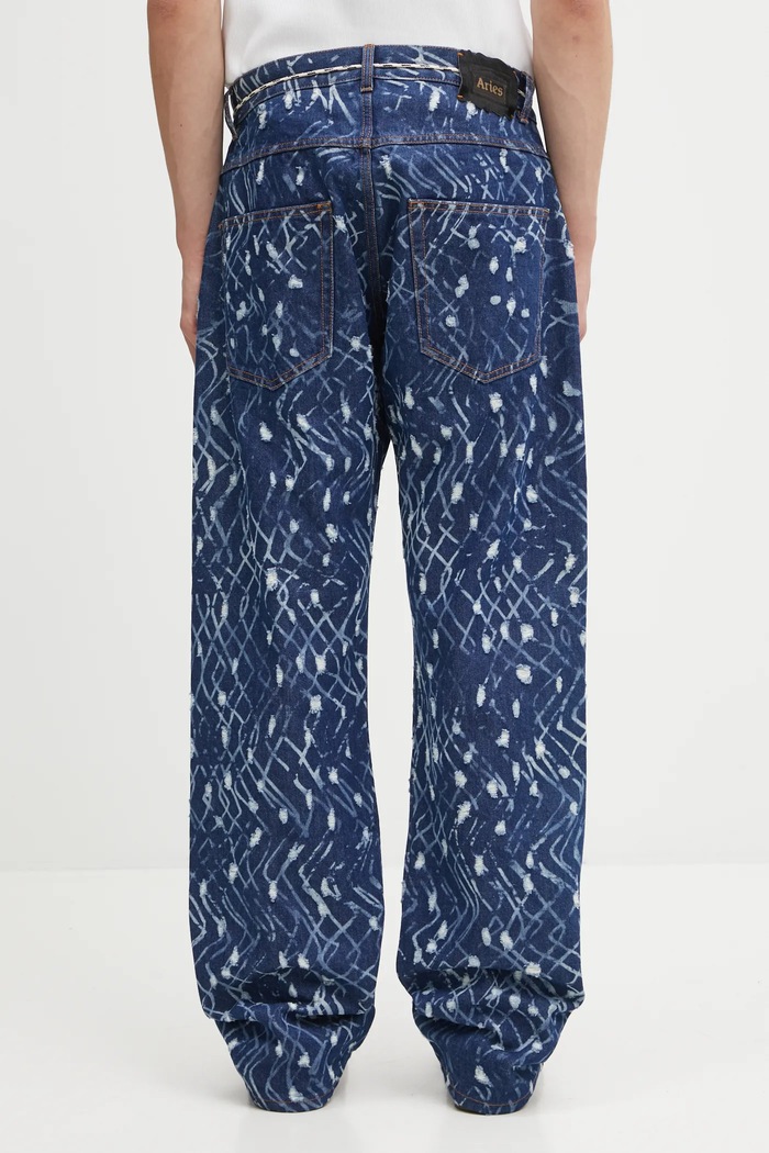 Îmbrăcăminte Aries jeans Laser Chain Mail Batten AR3232304 albastru