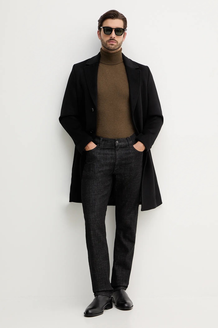 Sisley jeansy 4UZRSE02I czarny AW25