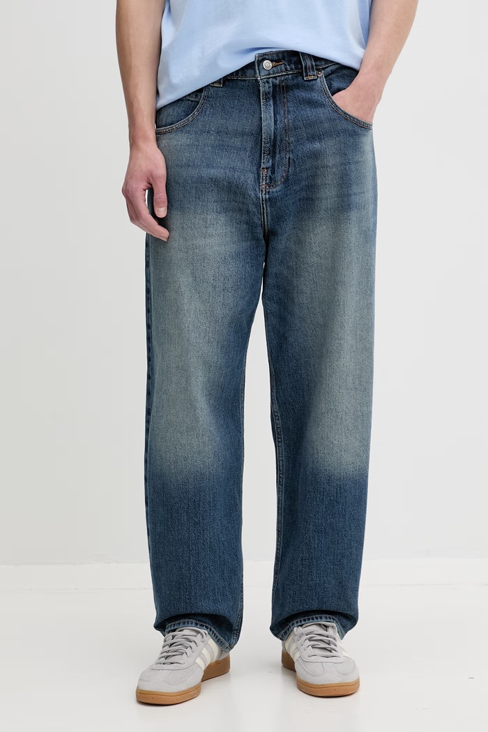 Hollister Co. blugi relaxed fit pentru bărbați albastru KI331.6108.278