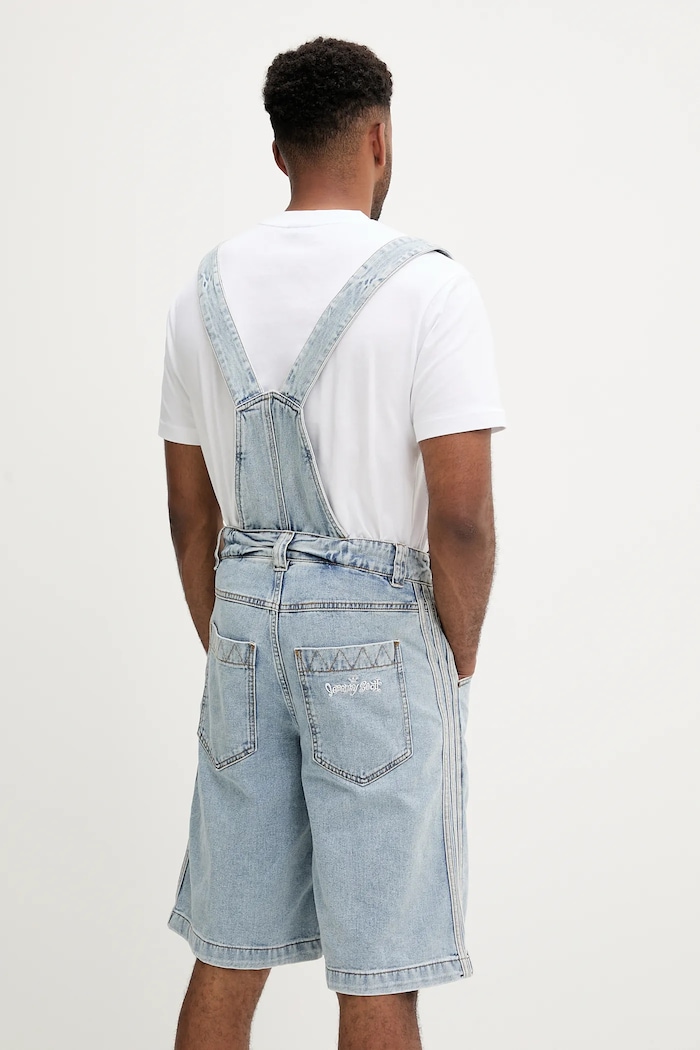 adidas Originals ogrodniczki jeansowe Pride x Jeremy Scott JY2022