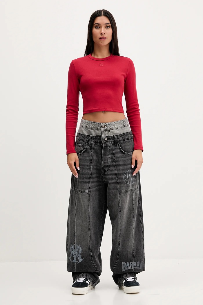 Barrow jeans F5BWUADP019 gri