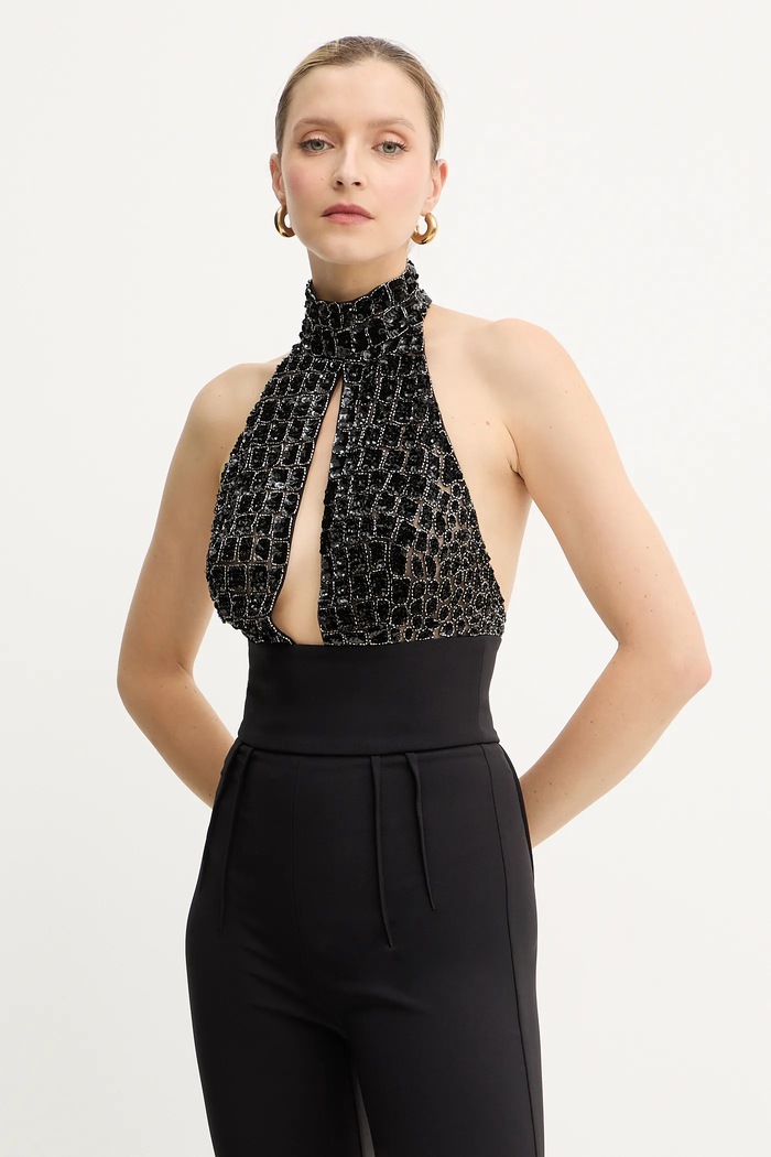 Overal Elisabetta Franchi čierna TU06257E2