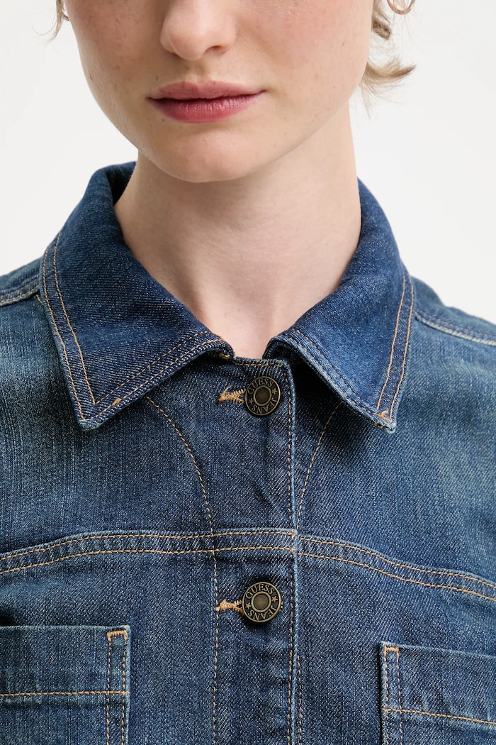 Rifľový overal Guess Jeans modrá W5BD97.D0026