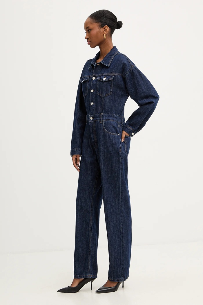 Haveone kombinezon jeansowy YGZ.P006 niebieski AW25