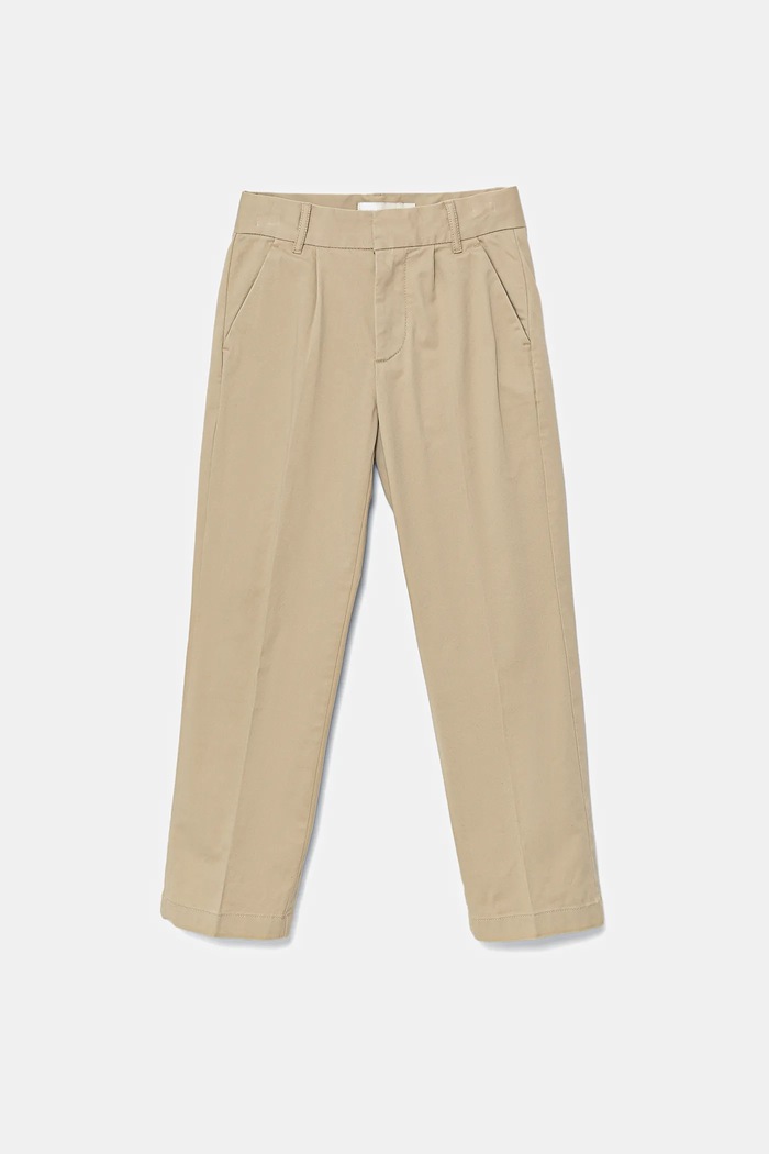 Kalhoty Calvin Klein Jeans CHINO bavlna béžová IB0IB02093.9BYA