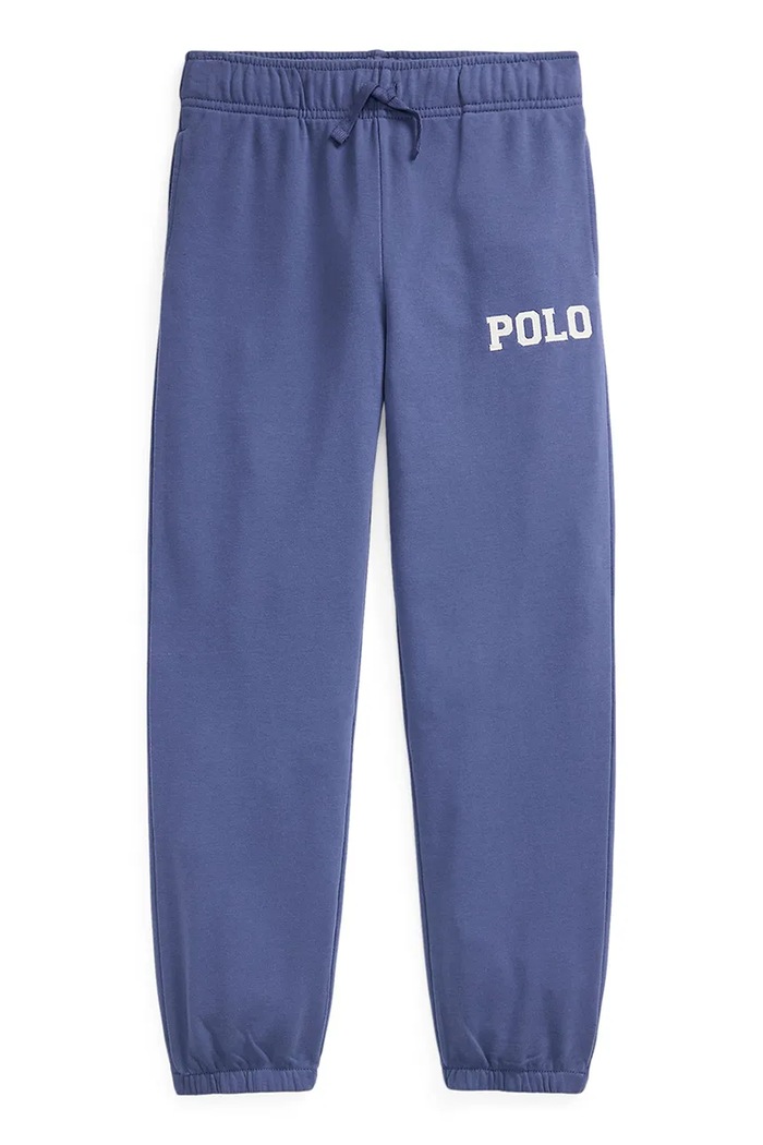 Hlače Polo Ralph Lauren bez uzorka mornarsko plava 323977423001