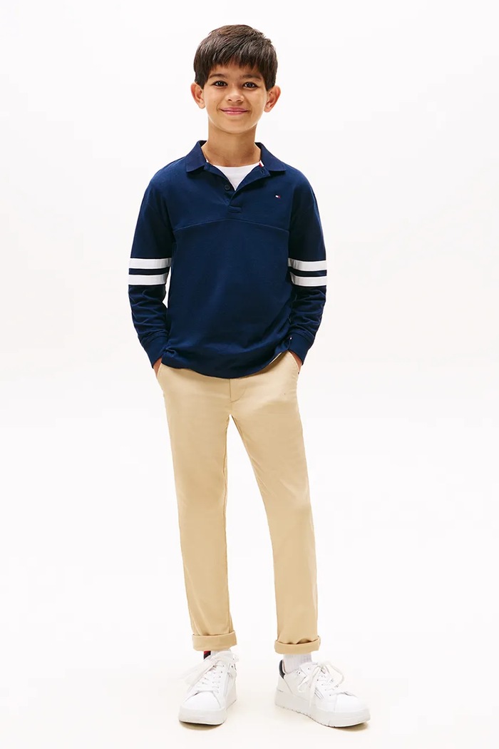 Tommy Hilfiger gyerek nadrág elasztánnal bézs KB0KB09638.9BYA