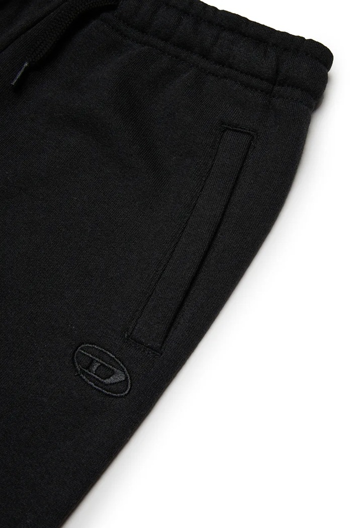 Detské bavlnené tepláky Diesel PMARKYMEGOVALD TROUSERS čierna J02272