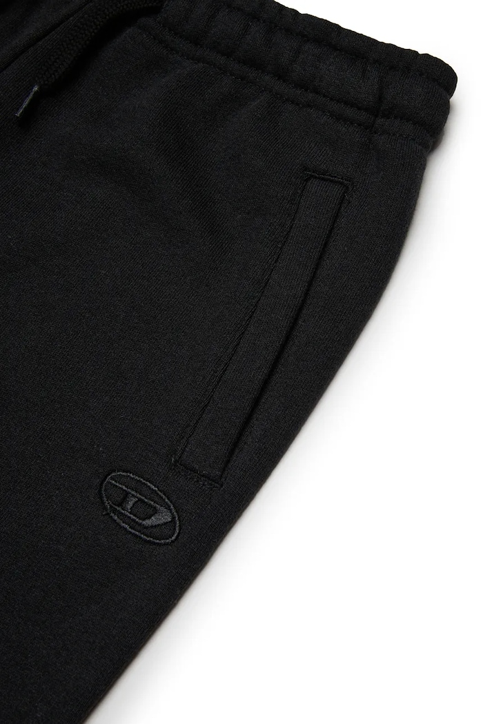 Detské bavlnené tepláky Diesel PMARKYMEGOVALD TROUSERS čierna J02272