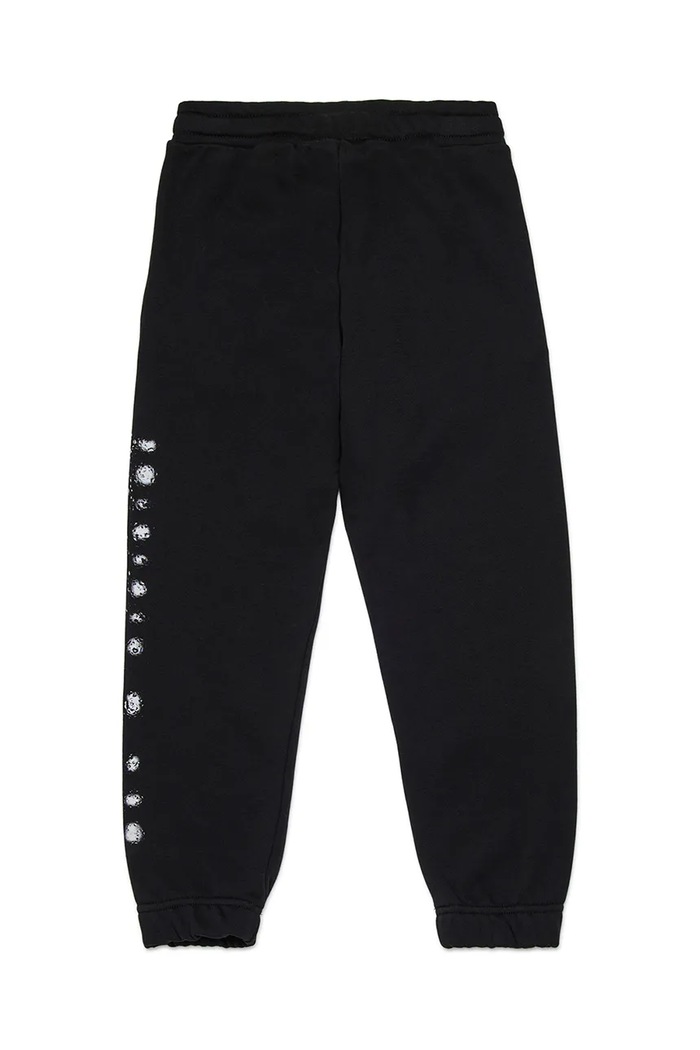 Diesel pantaloni de trening din bumbac pentru copii PANTLI TROUSERS J02445 negru AW25