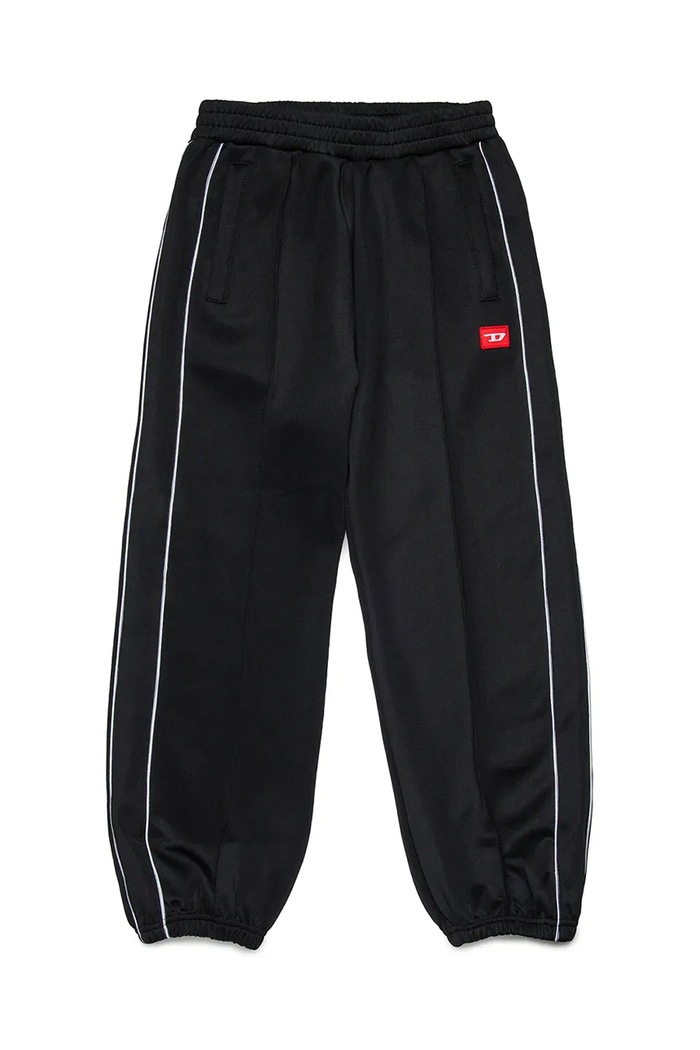 Diesel spodnie dresowe dziecięce PZAMPERD TROUSERS aplikacja czarny J02447