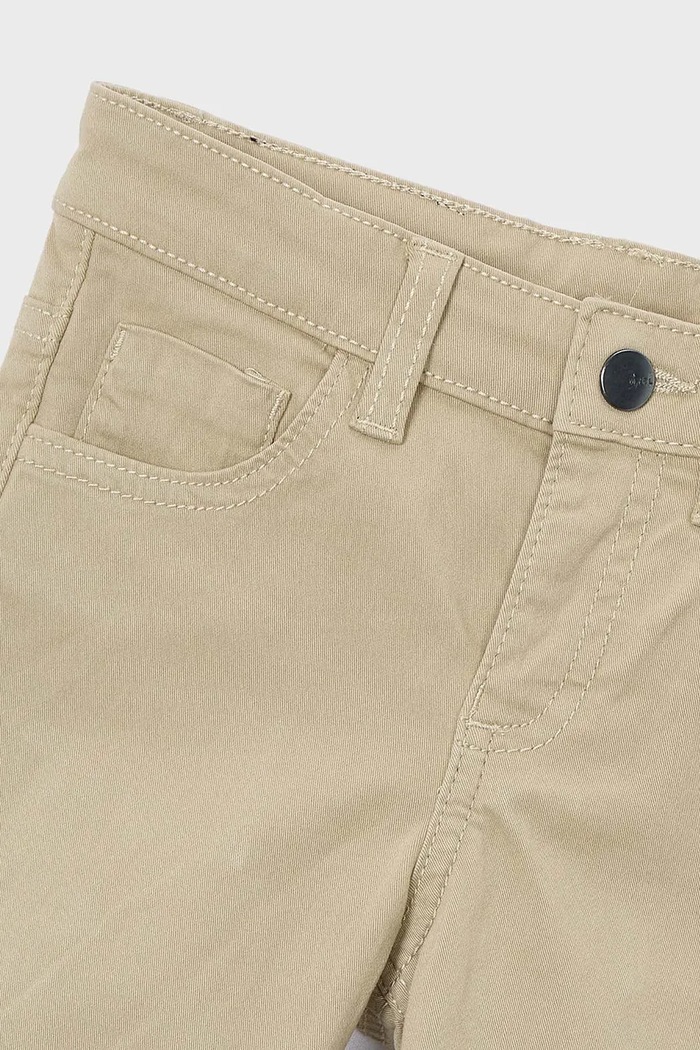 Chłopiec Mayoral spodnie slim fit basic 517.5A.Mini.9BYA beżowy