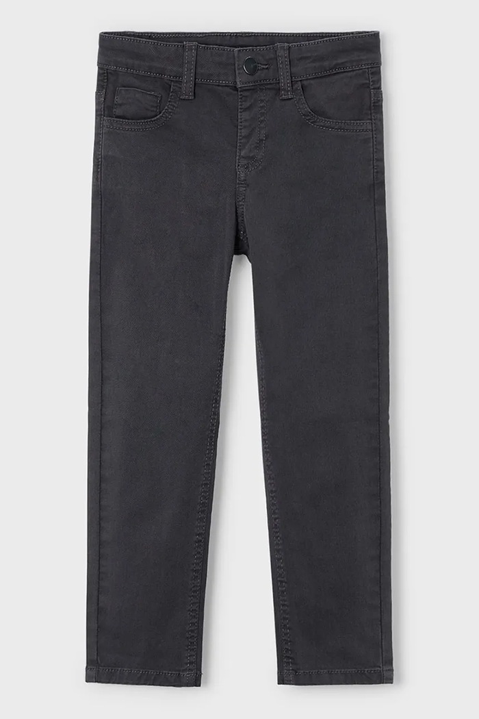 Nohavice Mayoral slim fit basic s elastanom sivá 517.5A.Mini.9BYA