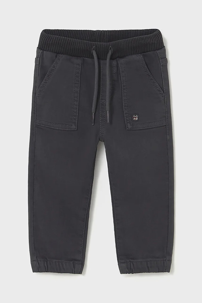 Nohavice pre bábätká Mayoral jogger serża soft s reguláciou čierna 2503.3A.Baby.9BYA