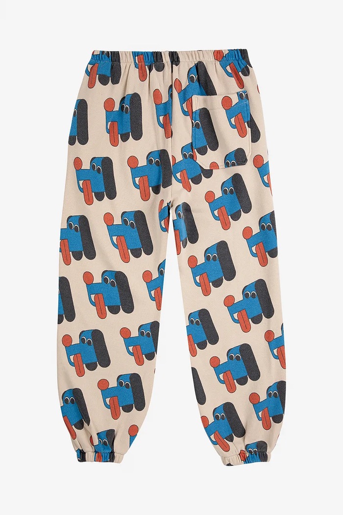 Chlapec Detské bavlnené nohavice Bobo Choses Doggy Mate 225AC064 béžová