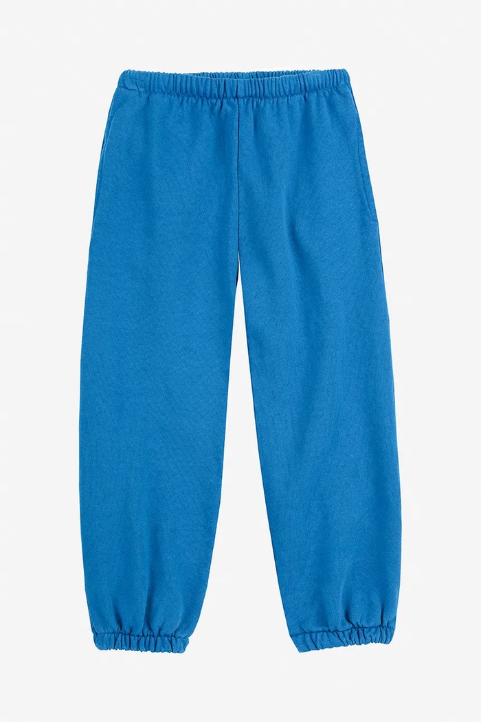 Detské bavlnené tepláky Bobo Choses Curve 225AC067 modrá AW25