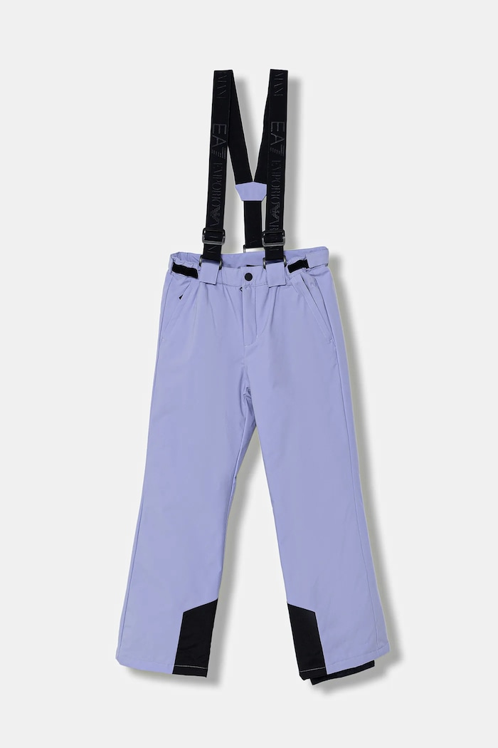 Detské lyžiarske nohavice EA7 Emporio Armani látka fialová 7B000115.AF14794