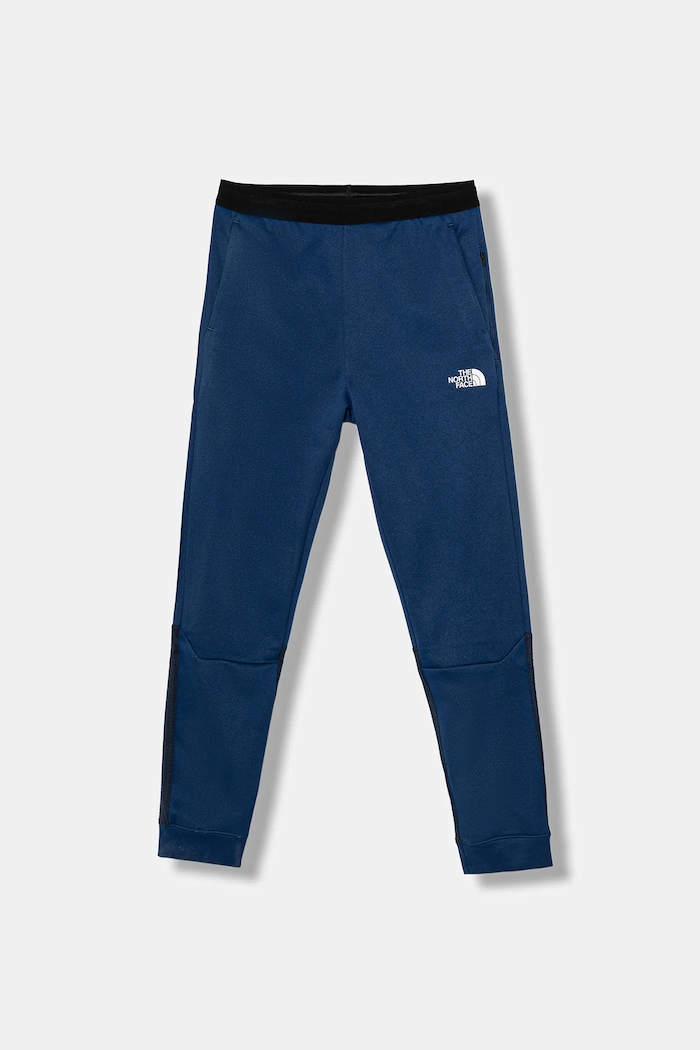Detské tepláky The North Face B MOUNTAIN ATHLETICS JOGGERS pletenina tmavomodrá NF0A89HW8Z41