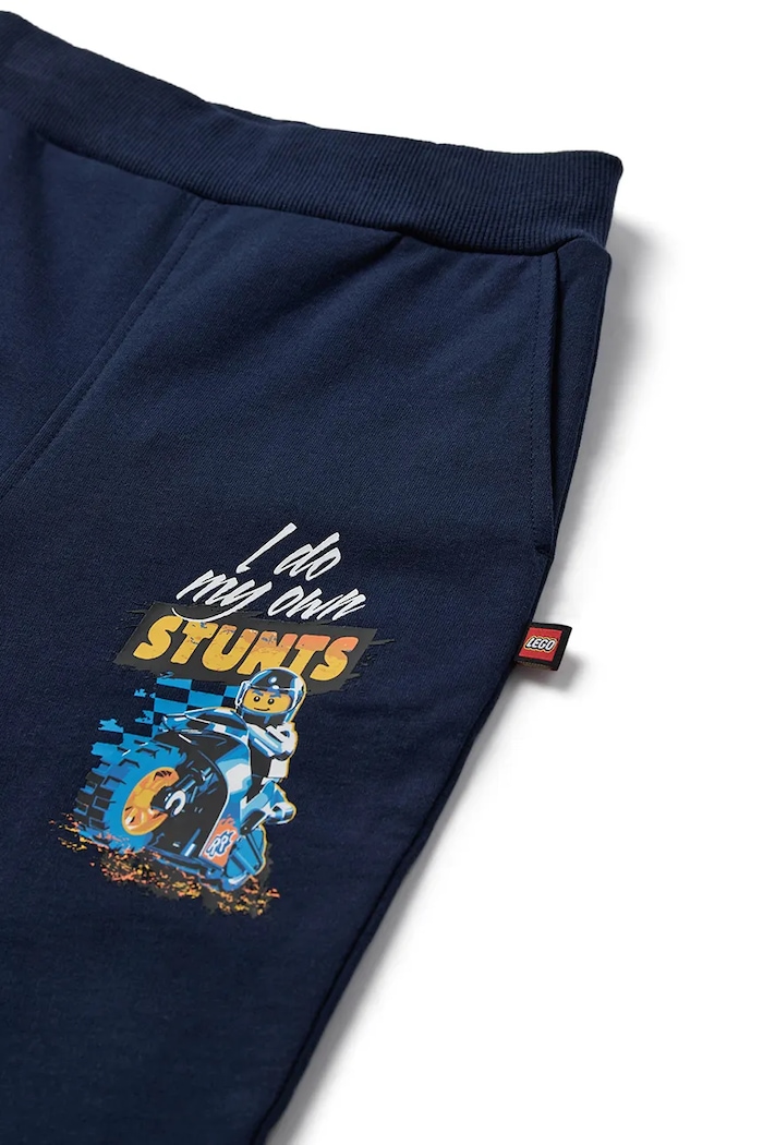 Băieți Lego pantaloni de trening din bumbac pentru copii LWPASI 601 11010923 bleumarin