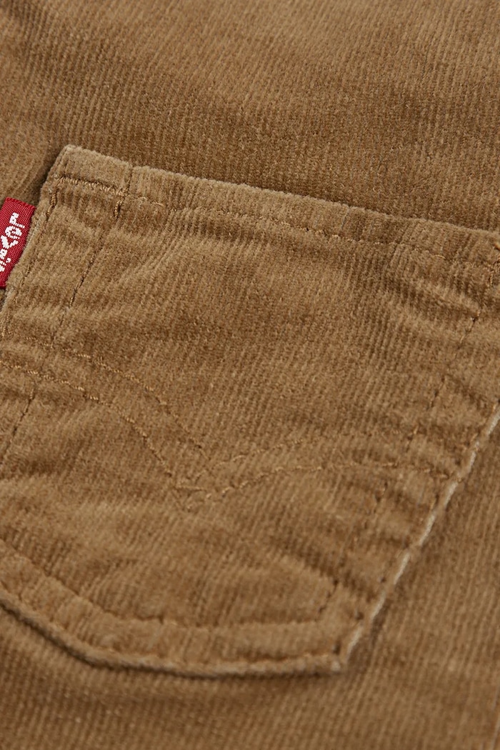 Παιδικές βαμβακερές ολόσωμες φόρμες Levi's CORDUROY OVERALL 6EJ335.B καφέ
