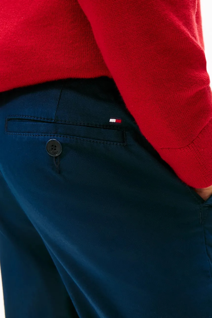 Tommy Hilfiger pantaloni de bumbac pentru copii KB0KB09638.104.122.9BYA bleumarin